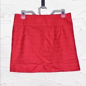 J. Crew | Coral Structured Cotton Mini Skirt
